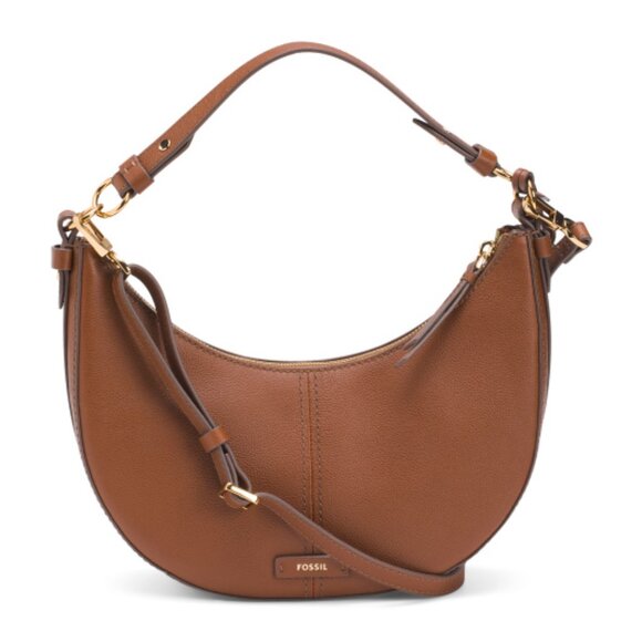 FOSSIL Leather Crescent Hobo - Picture 1 of 3